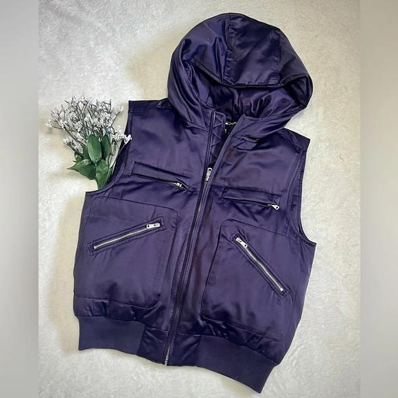 Lauren Ralph Lauren Violet Down Feather Vest - Small - Picture 1 of 6